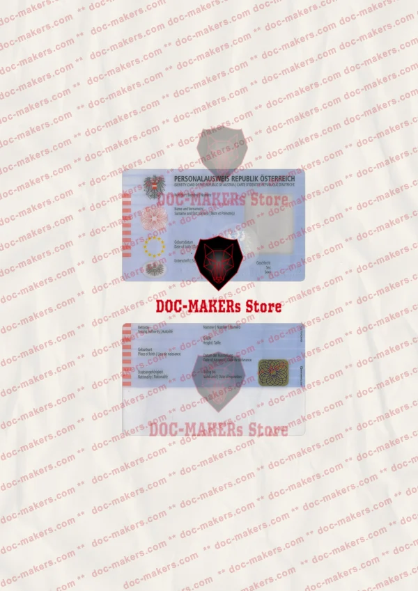 Austria ID Card – PSD Template